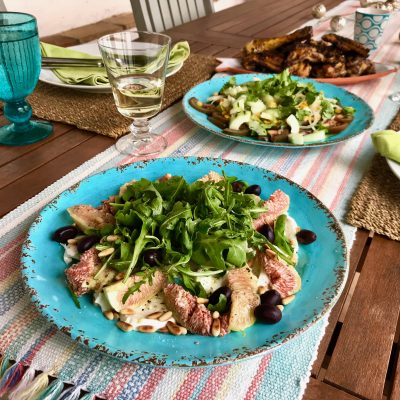 fig and mozzarella salad