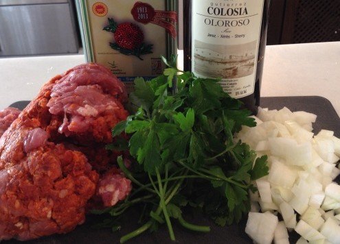 Spanish Cottage Pie Ingredients