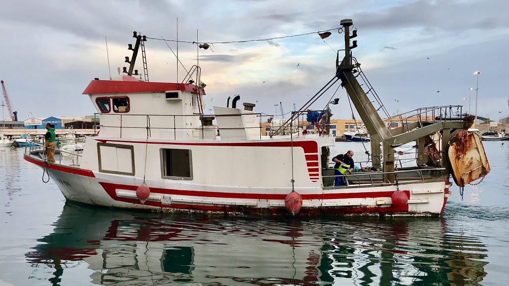 Fishing boat in harbour at Almeria