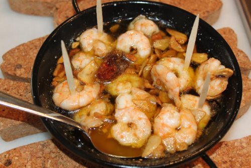 spanish garlic prawns