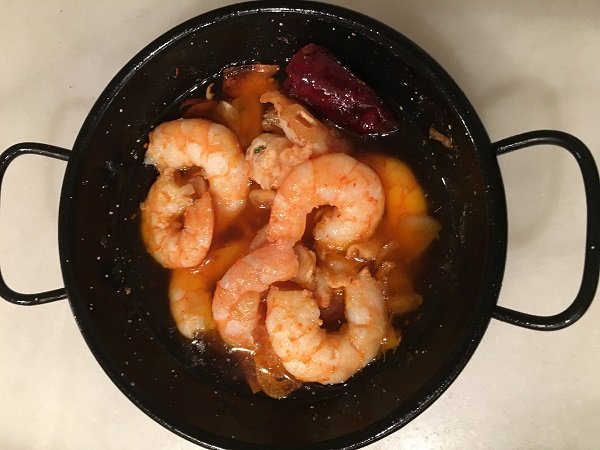 spanish garlic prawns