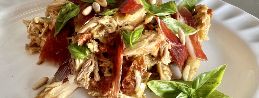 Spanish summer chicken salad recipe by Annie B