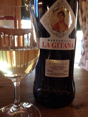 Bottle La Gitana Sherry on Bar