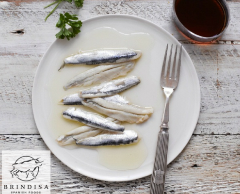 anchovies on a plate