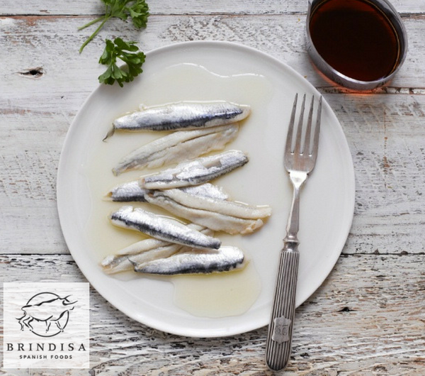 anchovies on a plate