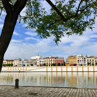 The view of Triana across the river from Seville