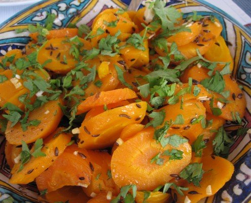 carrots with cumin and parsley