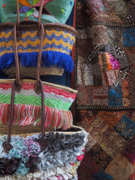 bags in Tangier street market 