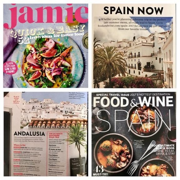 food and travel magazines feat. vejer