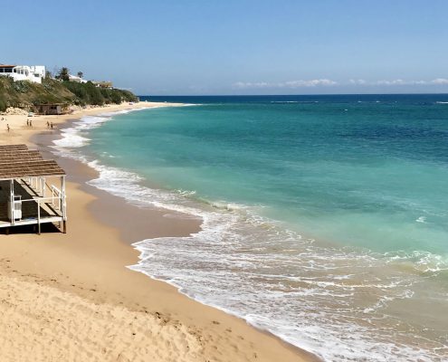 The beach at Los Caños de Meca. Best beaches in Cadiz